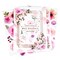 AOWDIAO 60 Pcs Flower Peel and Stick Wall Decals Watercolor Vinyl Peony Floral and Leaves Wall Stickers Pastel Flower Decor for Girls Bedroom Nursery Classroom Living Room